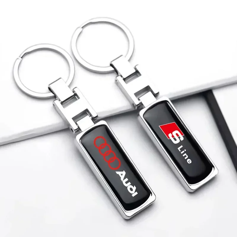 

Брелок из цинкового сплава, автомобильный брелок для ключей, высококачественный эпоксидный брелок для Audi Sline A3 A4 A6 A5 Q5 A1 Q7 Q3 Q2 Q8 A7 A8 TT S1 SQ5 RSQ3