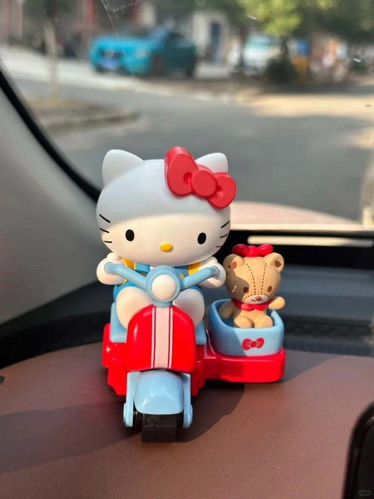 

Sanrio Ride, маленькая мотоциклетная серия, слепая коробка, мотоциклетная игрушка с открытой спиной, модные милые забавные игрушки для детей, подарки на день рождения, Рождество