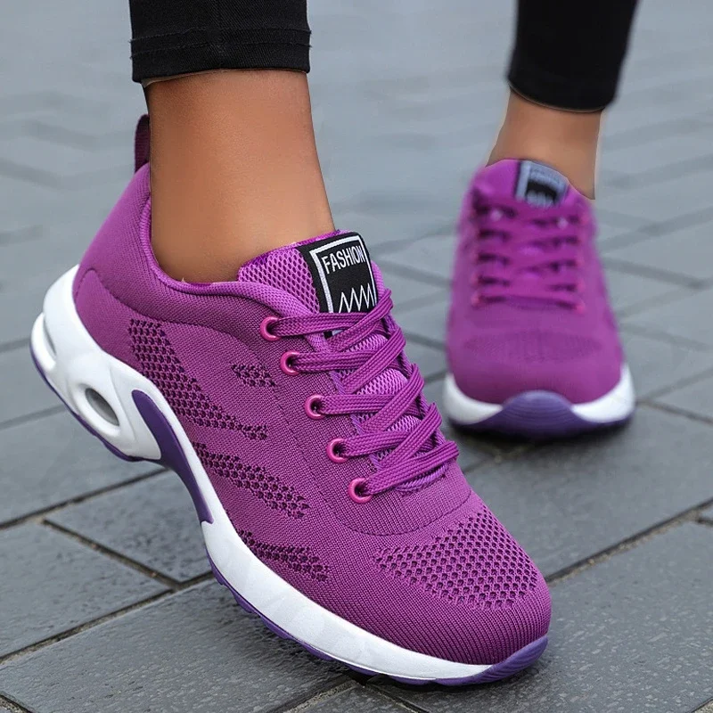 Women Platform Casual Sneakers Shoes Mesh Breathable Running Shoes Chunky Summer Sports Tenis Shoes 2024 Luxury Vulcanize Shoes