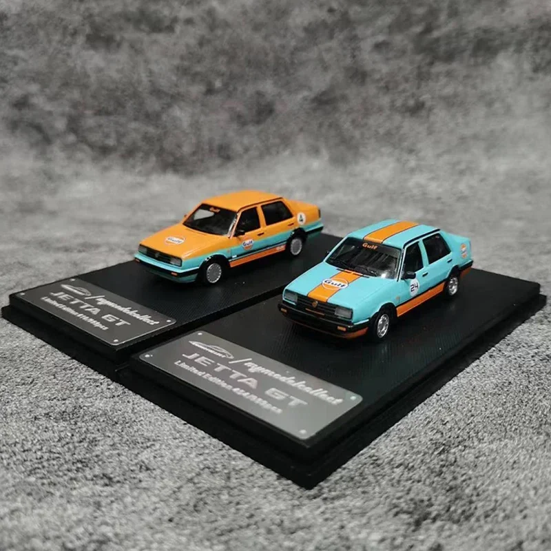 MC 1:64 Model Car Jetta GT Alloy Die-cast Vehicle - Gulf 2 Color Version Collection