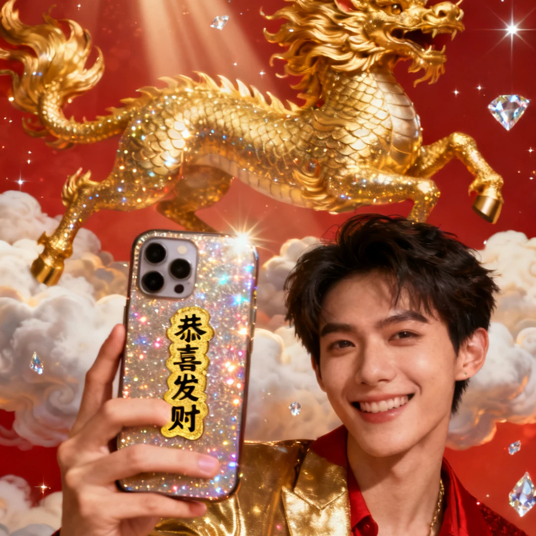 

2025Feng Shui Amulets Punch Mobile Phone Stickers Resolve Door-to-door Invisible Sign Toilet Stairs Elevator Bedroom Household