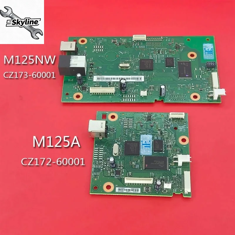 

New CZ172-60001 CZ173-60001 Formatter Board For MFP M125A 125A M125 M125NW 125NW logic Mainboard Motherboard