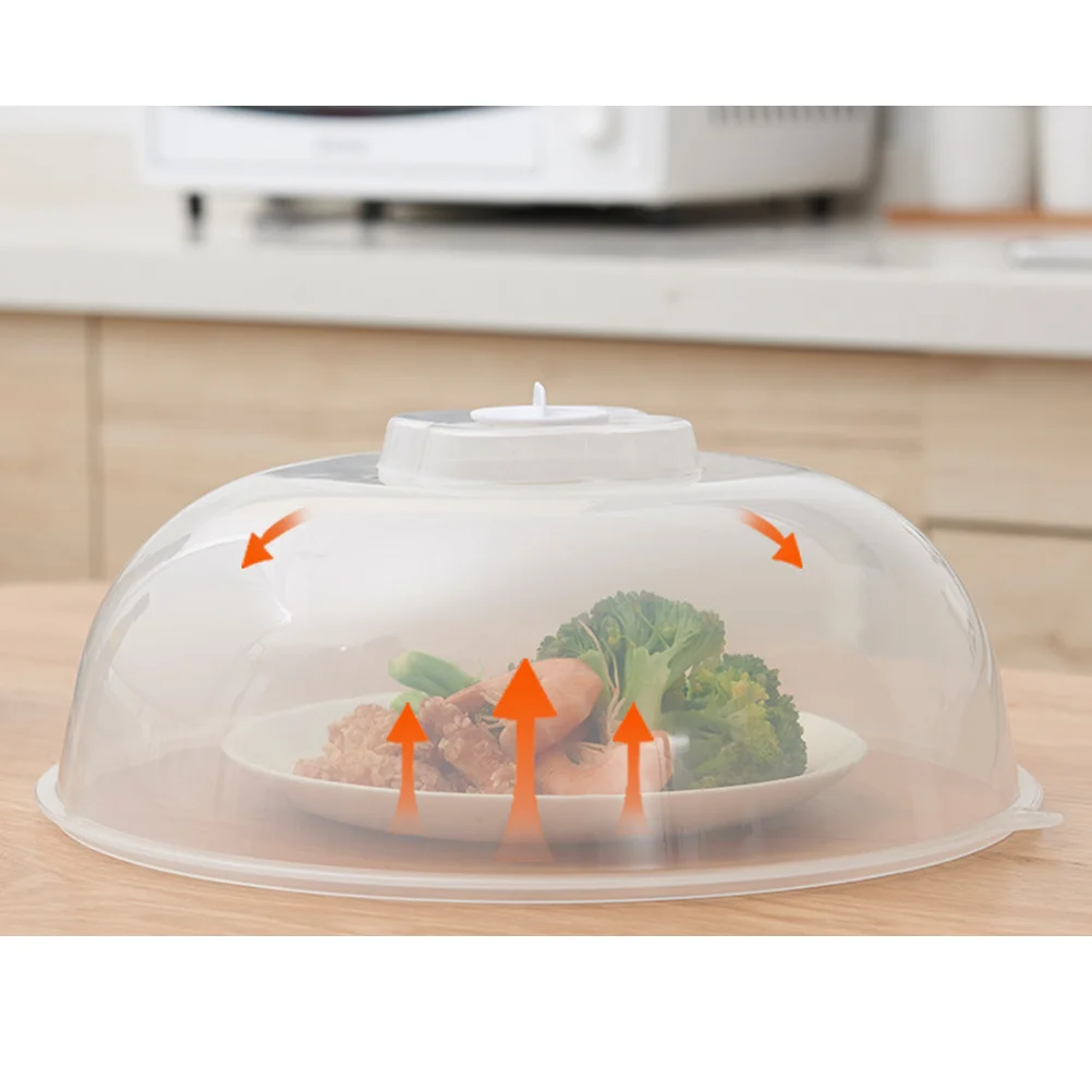 

Premium Food Cover Tent Transparent Pp Material Microwave Safe Easy Open Space Saving Large Size Fit Most Plates Bowls Plastic