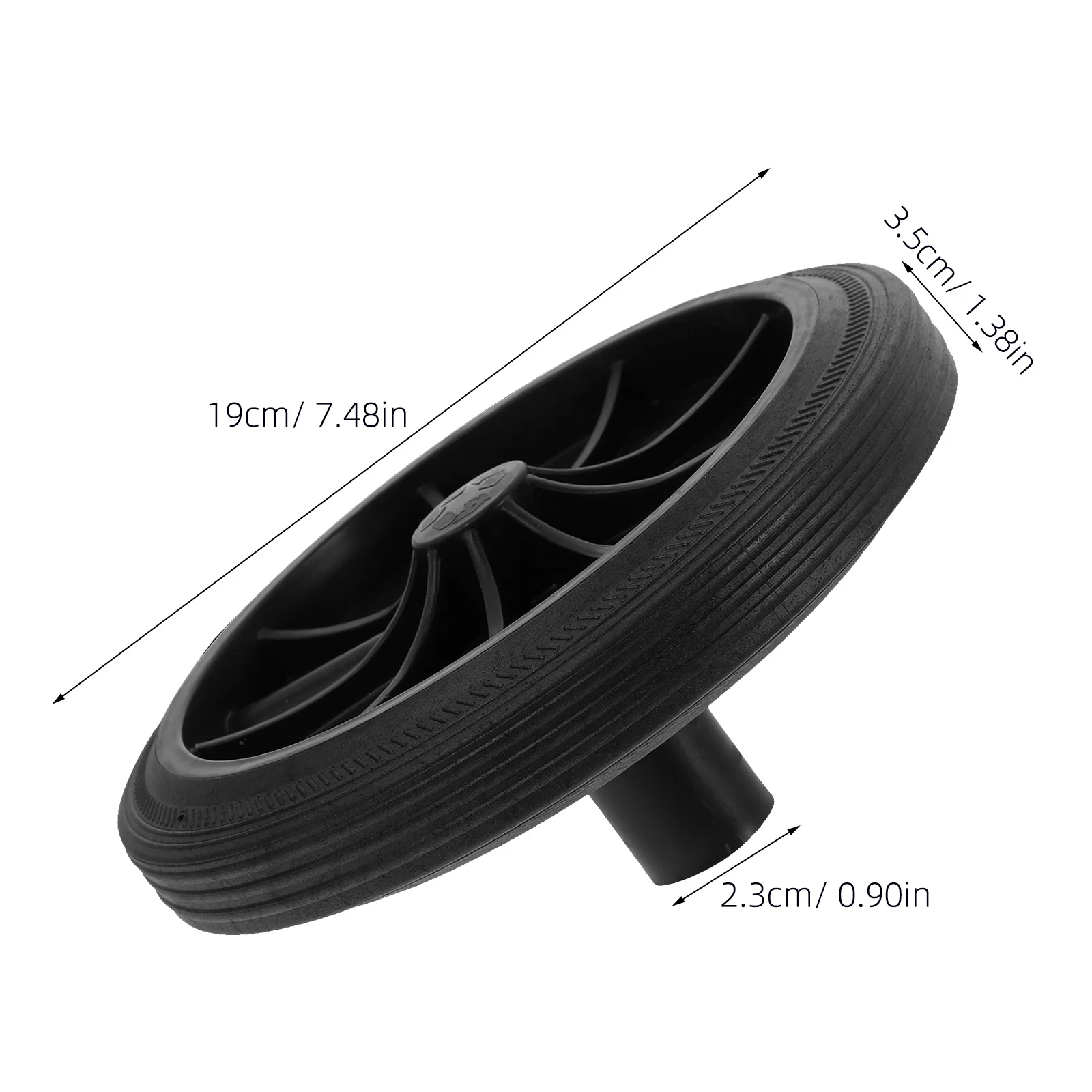 2 قطعة عجلات سلة المهملات ارتداء مقاومة البلاستيك استبدال سلة المهملات عجلات الثقيلة في الهواء الطلق استخدام سلة المهملات عجلات