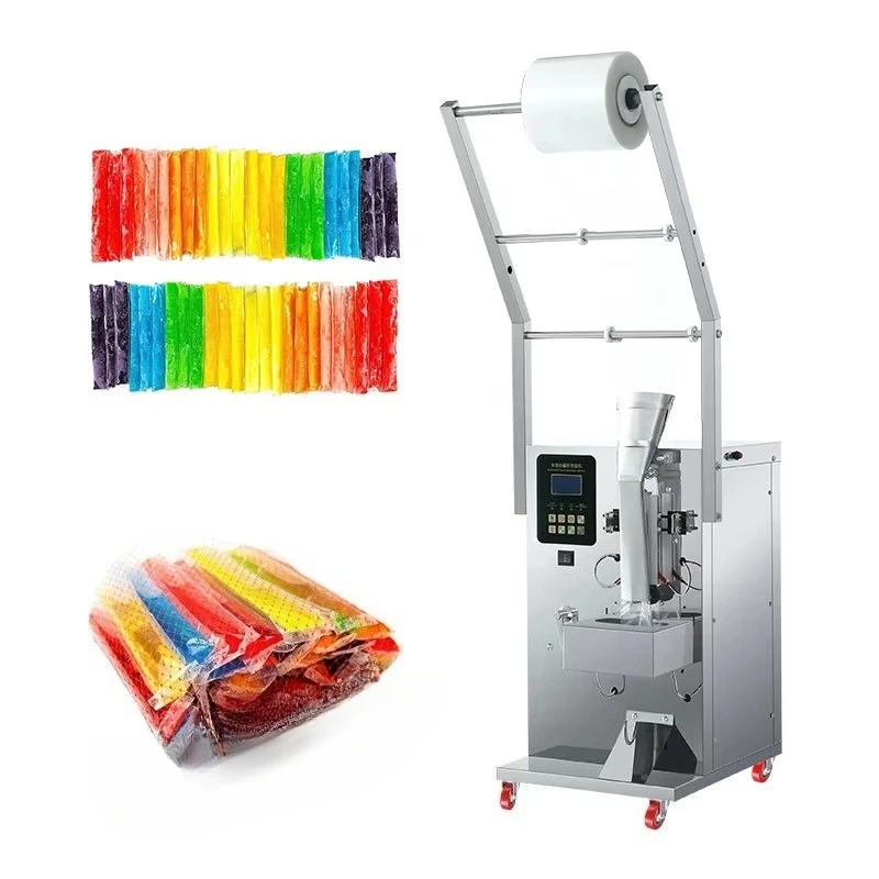 Máquina automatizada de enchimento e selagem de gelo para pequenas empresas, máquina de embalagem de líquidos para picolés e bebidas