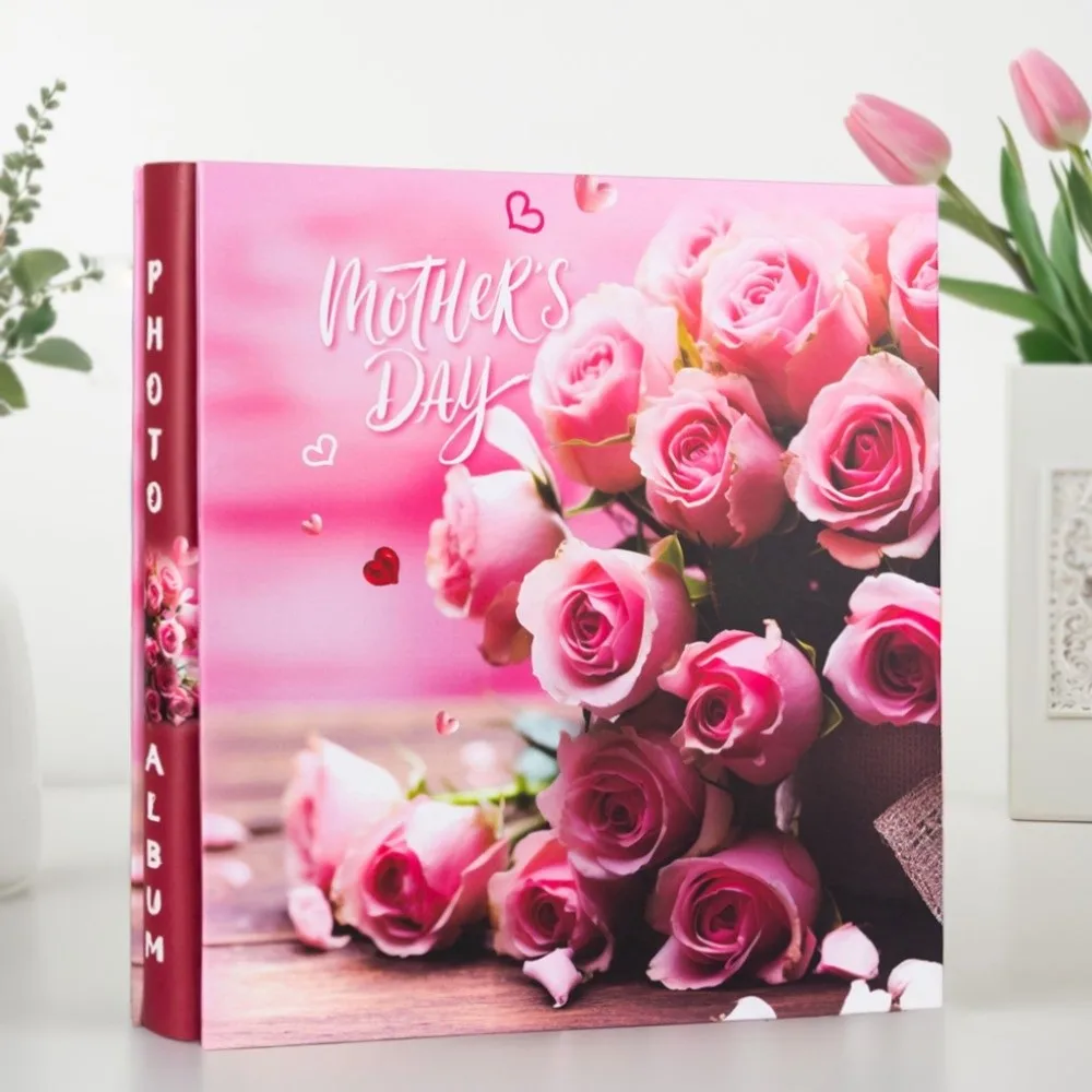 6 Inch 500 Pockets Photo Album Large Capacity Insert Pocket Slip-in Picture Albums Laminated Photo Storage Home Storage