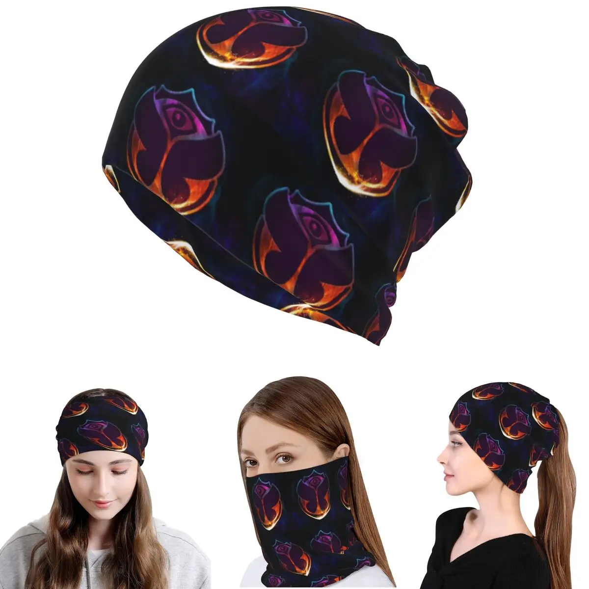 

Многофункциональная балаклава-бандана Tomorrowland Butterfly: шарф-воротник, шапка-бини для мужчин и женщин, взрослых, моющаяся.