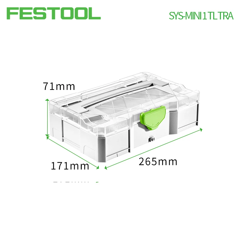 FESTOOL Systainer Port Multifunctional Car Household Hardware Accessories Storage Box MINI-Systainer SYS-MINI 1 TL TRA SYS3 M112