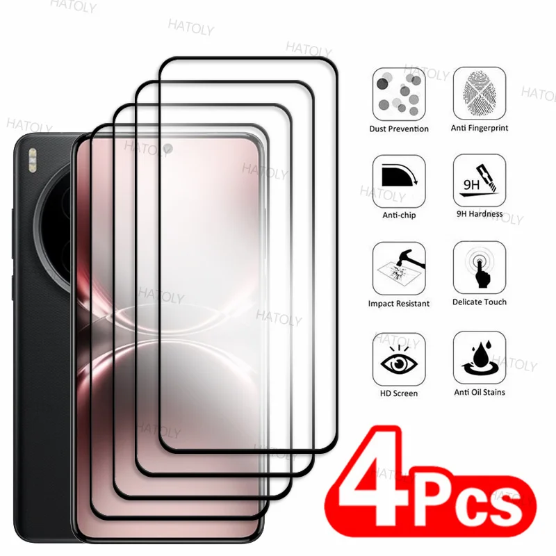 2/4PCS Gebogene Glas Für Vivo X200 Ultra Screen Protector 3D Gehärtetem Glas Vivo X200 Ultra Protector telefon Glas Vivo X200 Ultra
