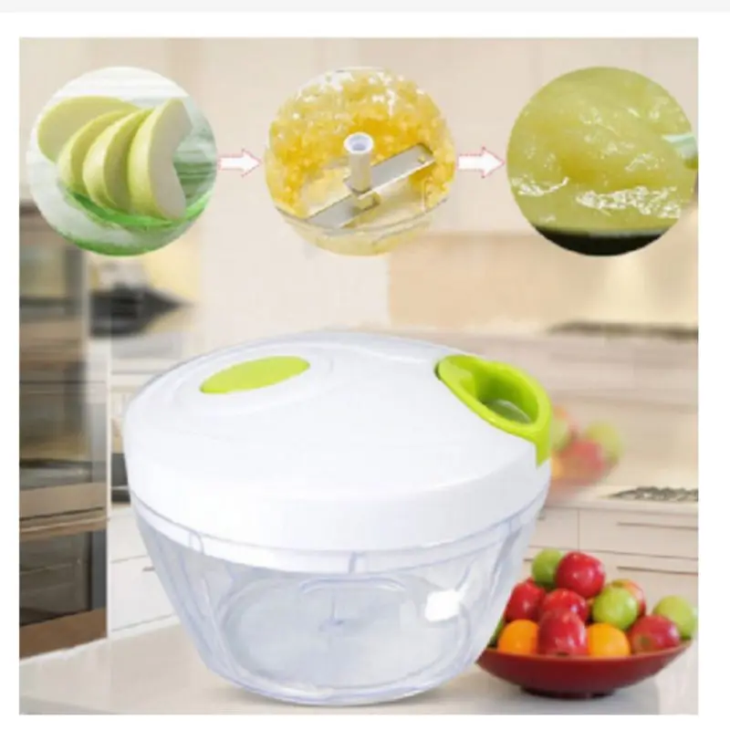 Manual Garlic Grinder With Drawstring Household Cutter Meat Blender Multifunction Kitchen Food Shredder Fruit Crusher Blender