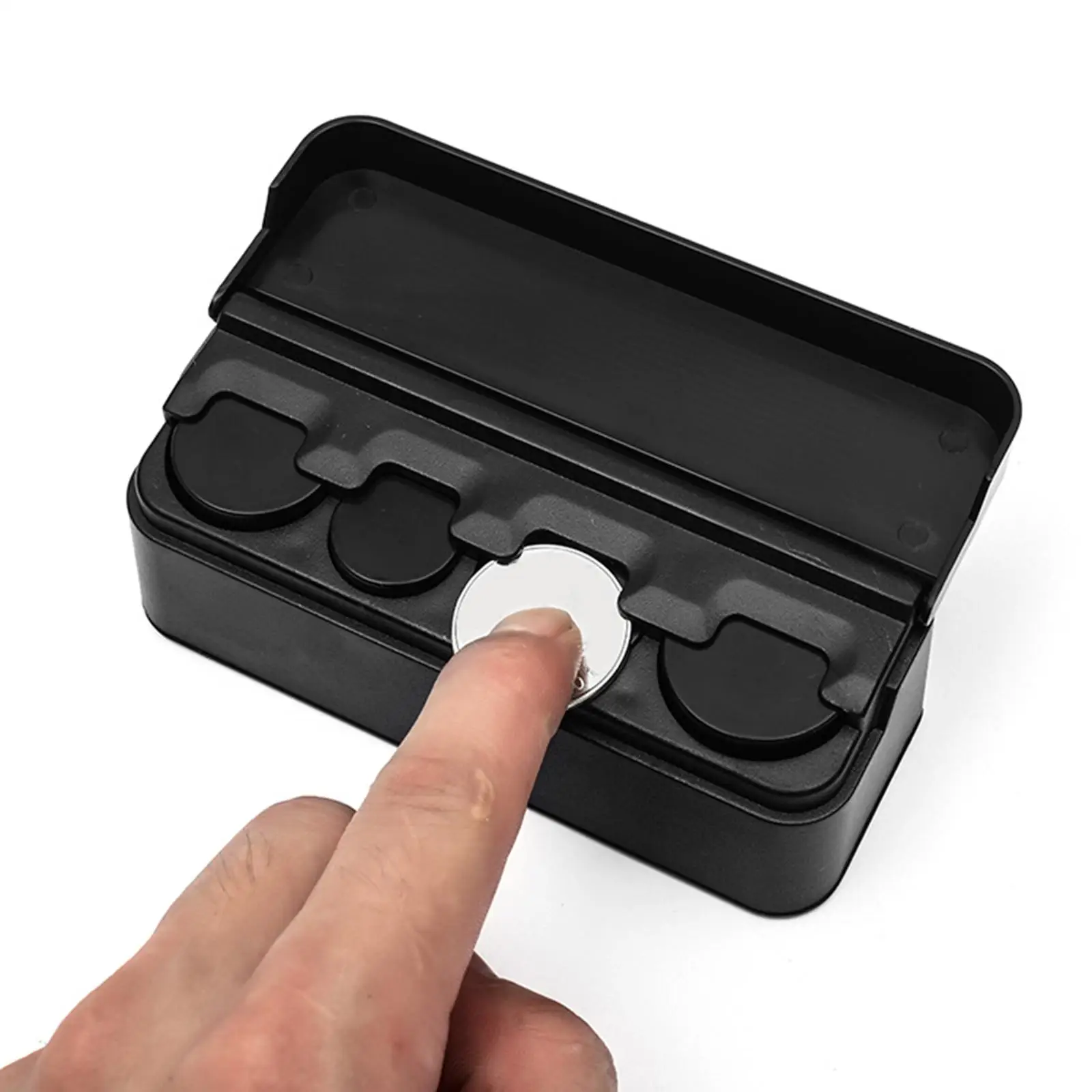 

Car Coin Case Organizer Change Holder Mini Coin Box for RV Car Truck