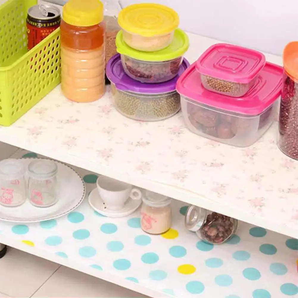 

Kitchen Cabinet Shelf Liner Non Adhesive Cabinet Liner Shelf Kitchen Paper Table Non-slip Fridge Waterproof Pad Liners C8K8