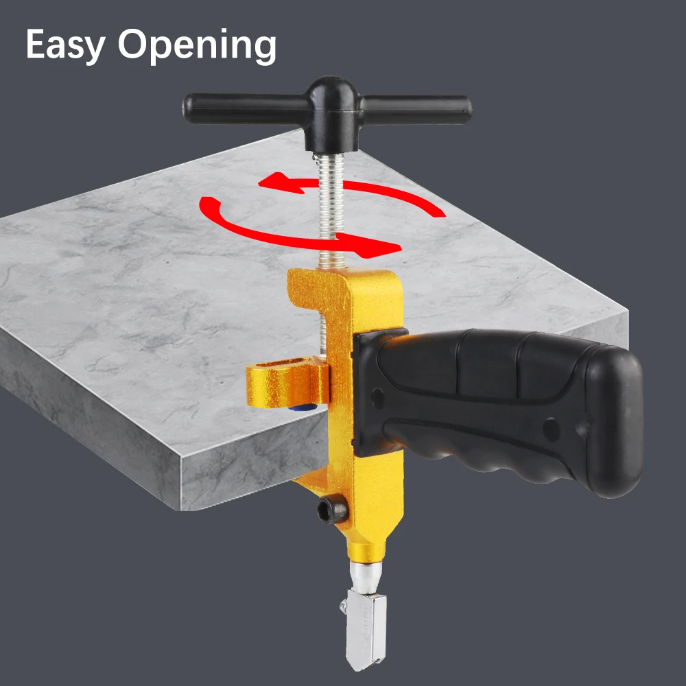 

Регулируемый инструмент для открытия стеклянной плитки из алюминиевого сплава 2 в 1, универсальный стеклянный резак с маслом, устройство для резки плитки