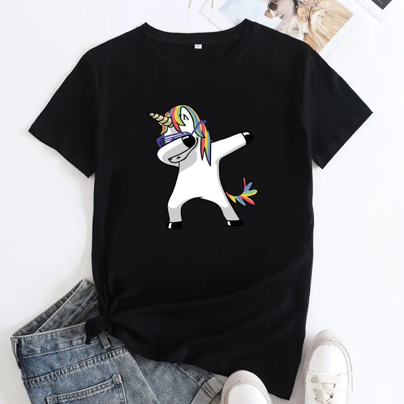 

Летняя женская хлопковая футболка, повседневный вязаный топ из чистого хлопка, летние модные женские футболки