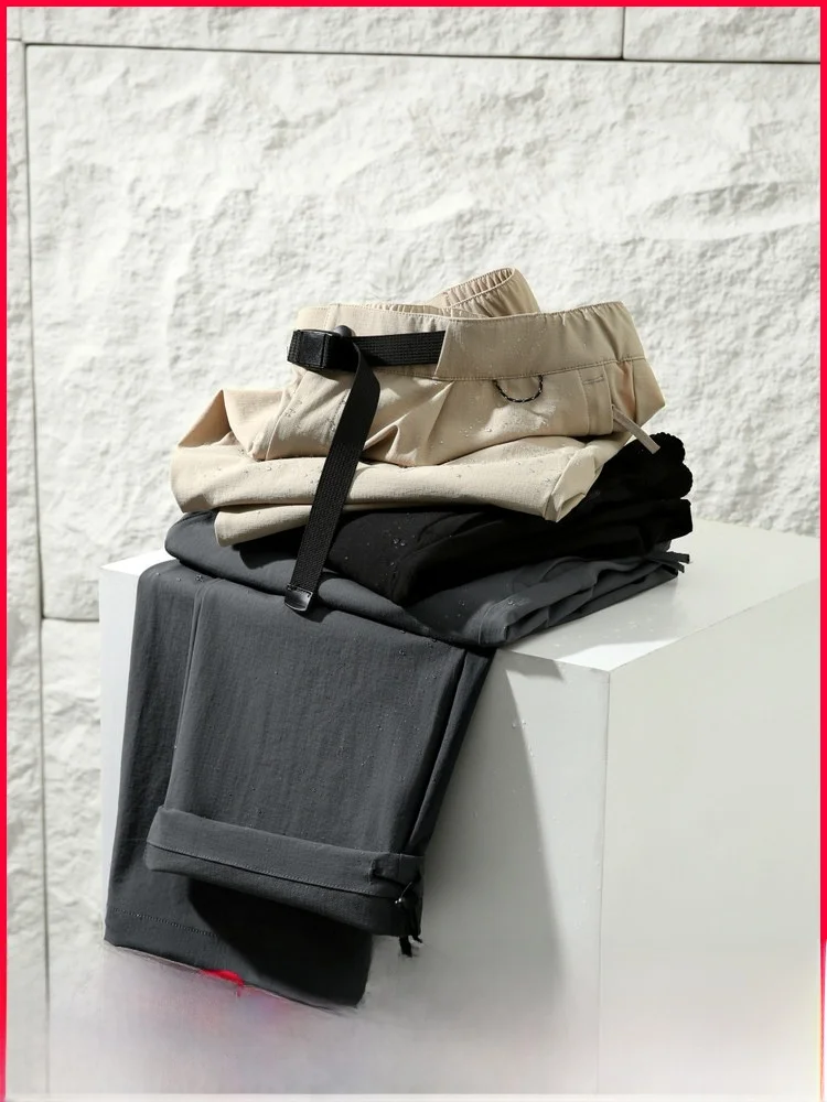 

Итальянские элитные брюки десантника, мужские брюки с регулируемой талией, повседневные свободные брюки, прямые брюки на молнии, осенние брюки для отдыха...