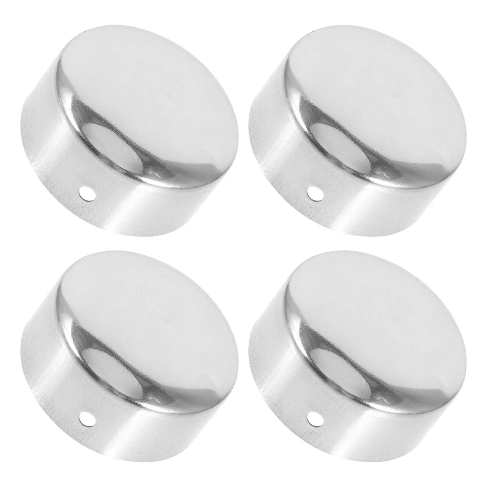 4Pcs Stair Handrail End Caps PVC Round Rail Cover Protector Indoor Stair Railing End Caps Handrail Closure Dustproof Finish