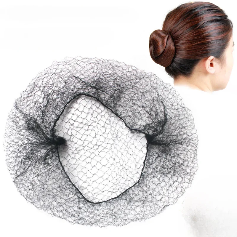 20pcs/bag Disposable 5mm Nylon Hairnet Hair Nets for Wigs Weave Invisible Seamless Dancing Hairnet for Bun Hair Styling Tools