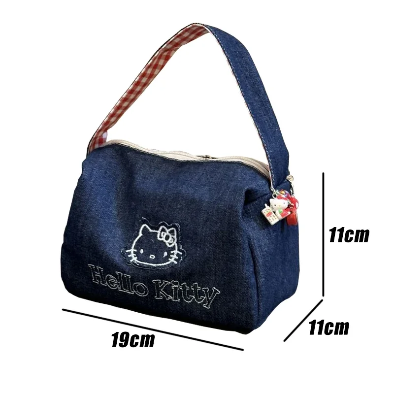 Kawaii Cartoon Cat Travel Cosmetic Case with Handles Large Capacity Portable Toiletry Bag Aesthetic Makeup Storage Bag Gift