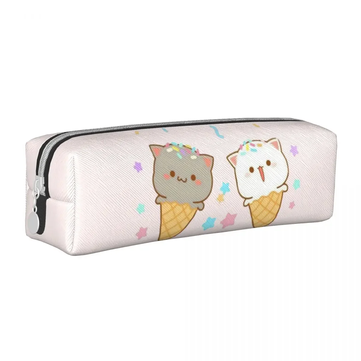 

Lovely Peach And Goma Mochi Cat Pencil Cases Cute Ice Cream Bear Pencilcases Pen Box Kids Large Bags Office Zipper Stationery