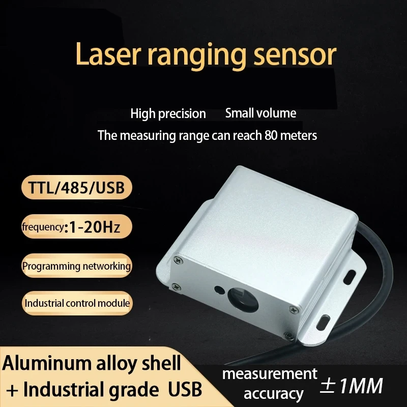 Laser ranging sensor industrial module high-precision TTL/485 serial port module 485 with USB