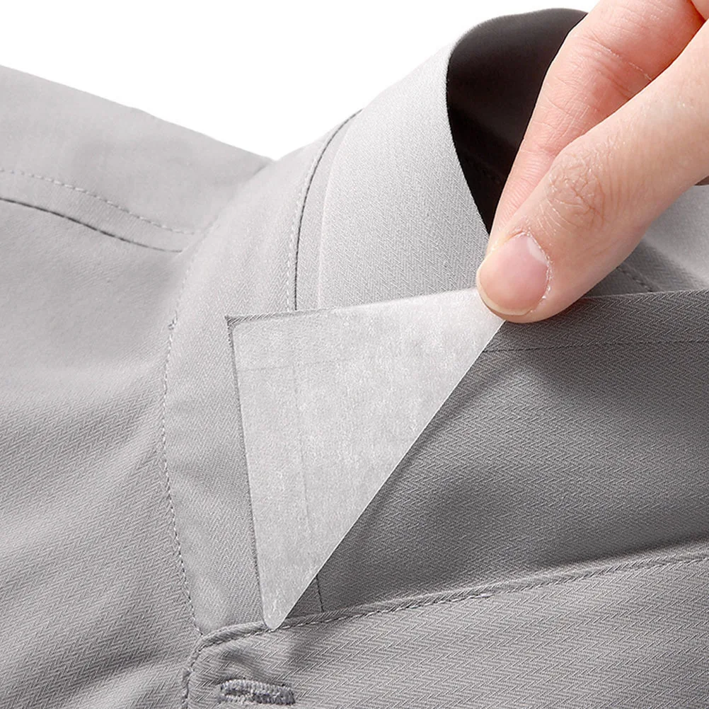 Colletto da 240 pezzi, colletto della camicia, supporto adesivo in plastica, non arricciato, per camicie eleganti, viaggi formali d'affari