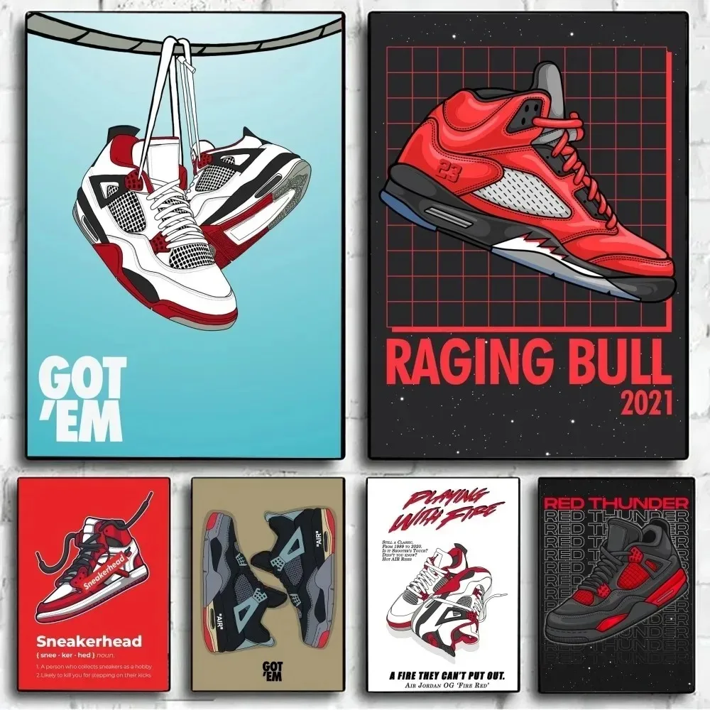 Sneakerhead-Póster de zapatos de moda sin marco, pintura en lienzo para Club, Bar, arte de pared, pintura para dormitorio, estudio, decoración de habitación
