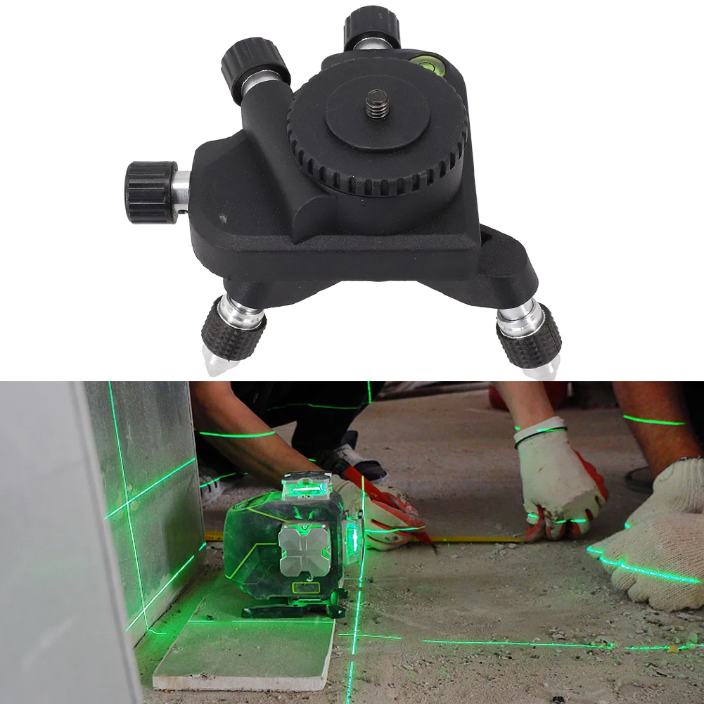 Durable Practical Meter Bracket Level Adapter Construction Laser Layout Level Tripod Parts Self Leveling Line 12 Lines