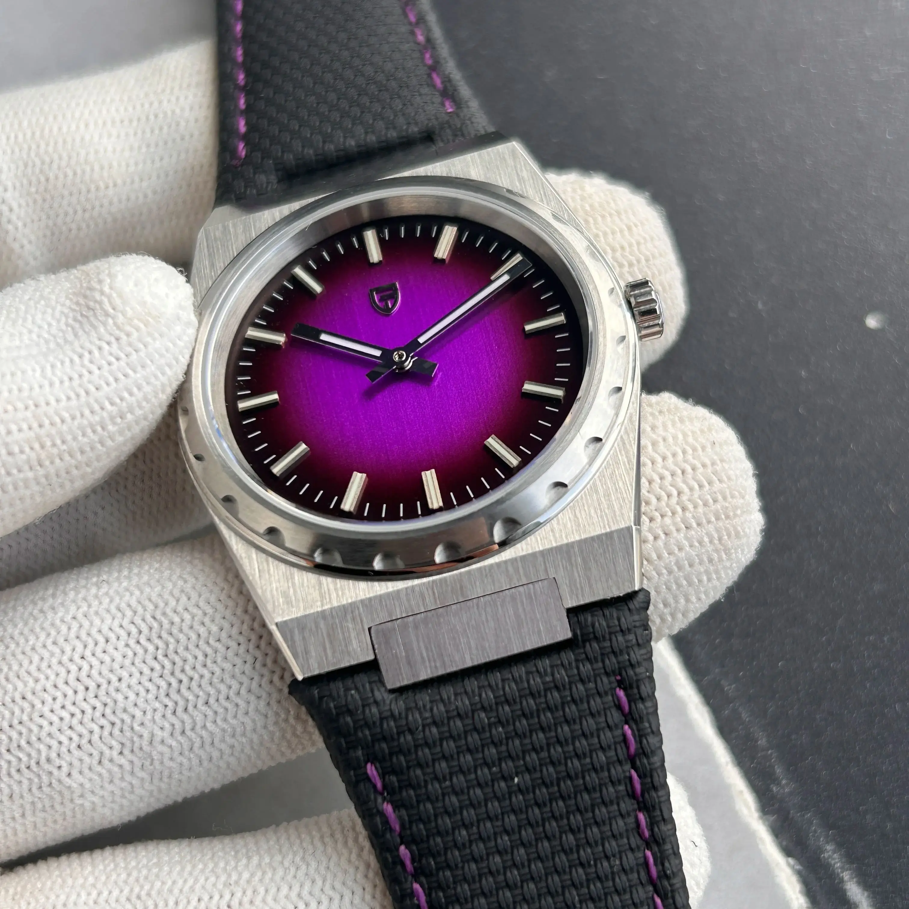 2025 PAGANI DESIGN New Purple Men Quartz Watches Ultra-Thin 7mm Series 222 Sapphire Stainless Steel Waterproof Watches for Man