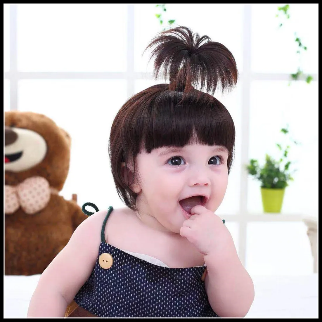 Pelucas para niños pequeños, accesorios para el cabello, accesorios de fotografía para niños, tocado de modelado para niños, niñas, bebés y recién