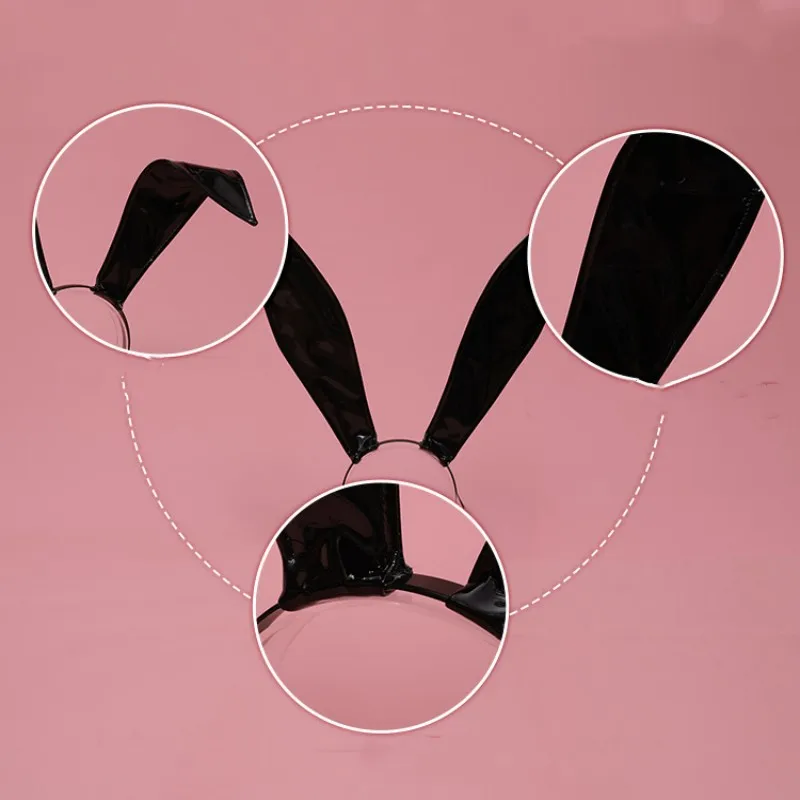 2D Anime Sexy Bunny Girl Maids Costume Orelhas Headband Cosplay Bonito Lolita Hairband Cabelo Hoop Bar Headwear Partido Hairpin Acessório