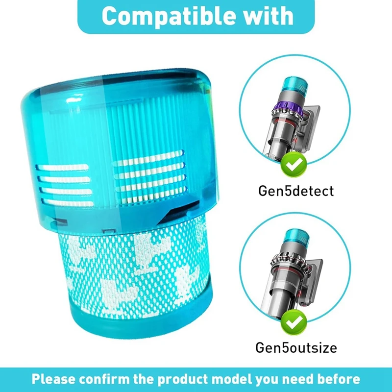AC66 แผ่นกรอง HEPA ทดแทนสําหรับเครื่องดูดฝุ่นไร้สาย Dyson Gen5, นํากลับมาใช้ใหม่ได้และล้างทําความสะอาดได้