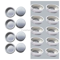 10pcs Metal Candle Cups Silver Candlestick Holders 40mm/1.6