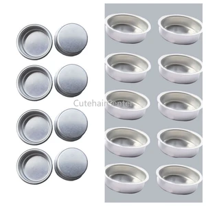 10 buah Cangkir Lilin Logam Tempat Lilin Perak 40mm / 1.6 8 tempat lilin tealight penjualan terbaik - №