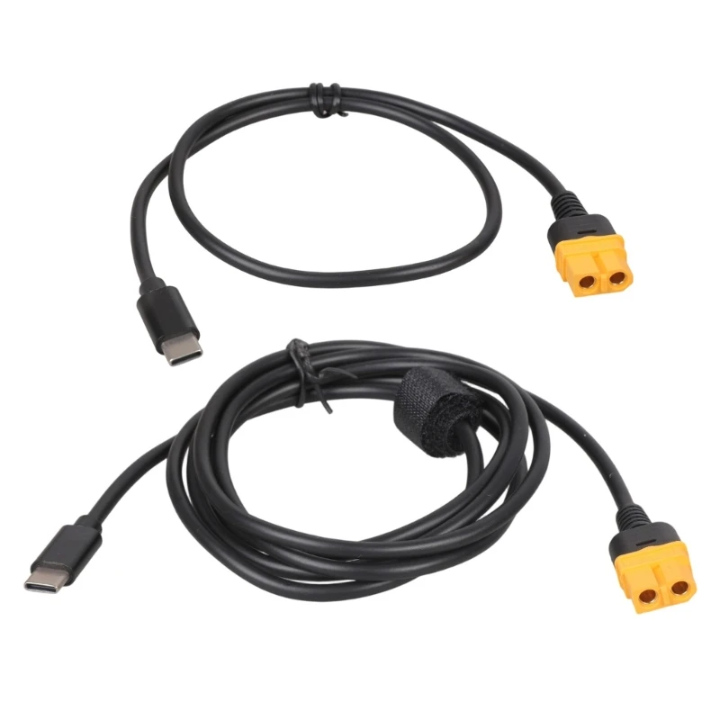 J1HD Heavy Duty Type C Male to XT60 Female Power Cable 100W For Solar Applications