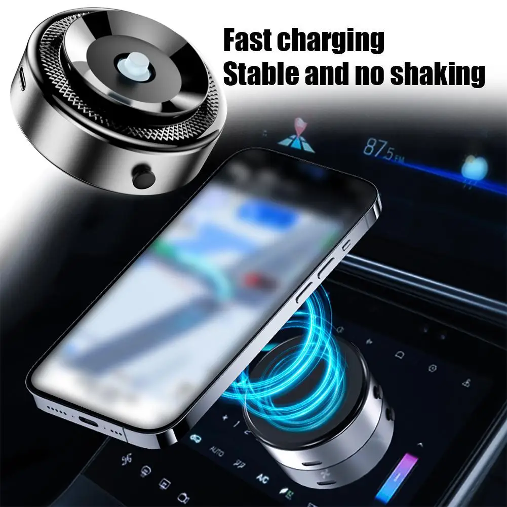 Vacuum Magnetic Phone Holder Newly Upgraded Car Phone Genuine Adsorption Type-c/wireless Charging Product Reliable Holder A Q4v3