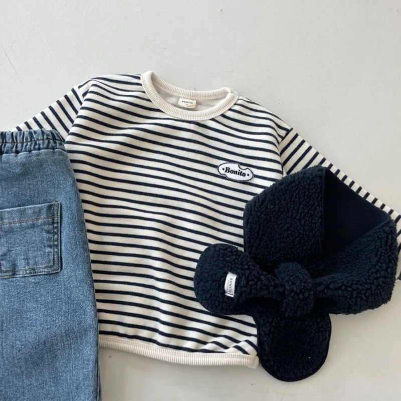 2025 Autumn New Baby Long Sleeve Striped T Shirts Cotton Boys Girls Casual T Shirts Infant Tops Children Tee Toddler Sweatshirts