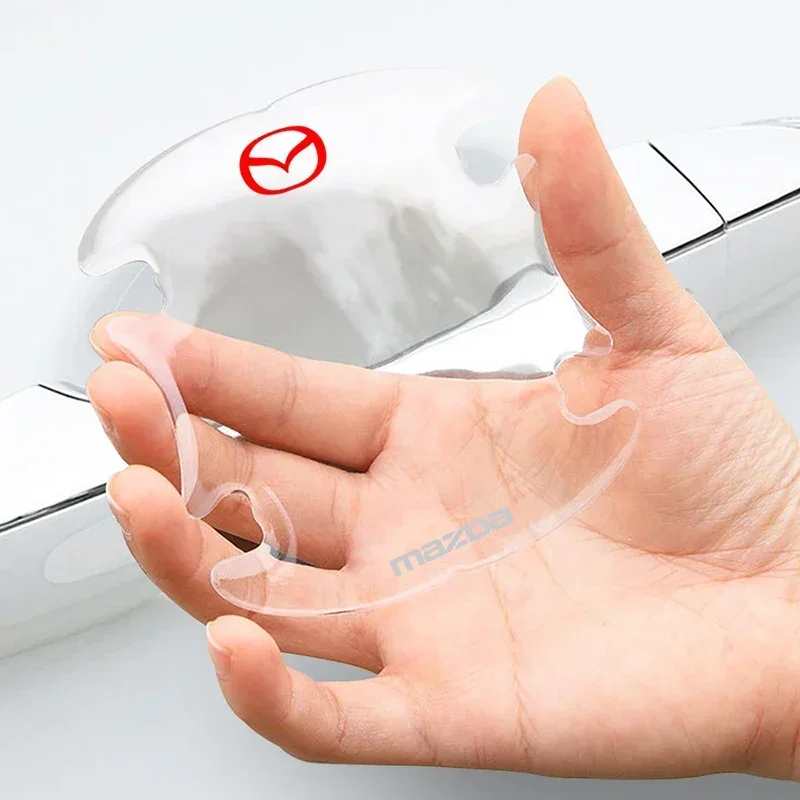 

8pcs Car Door Side Handle Protective Strip Stickers for Mazda 3 6 Axela Atenza Speed CX7 CX5 CX9 CX30 RX8 RX7 MX3 MX5