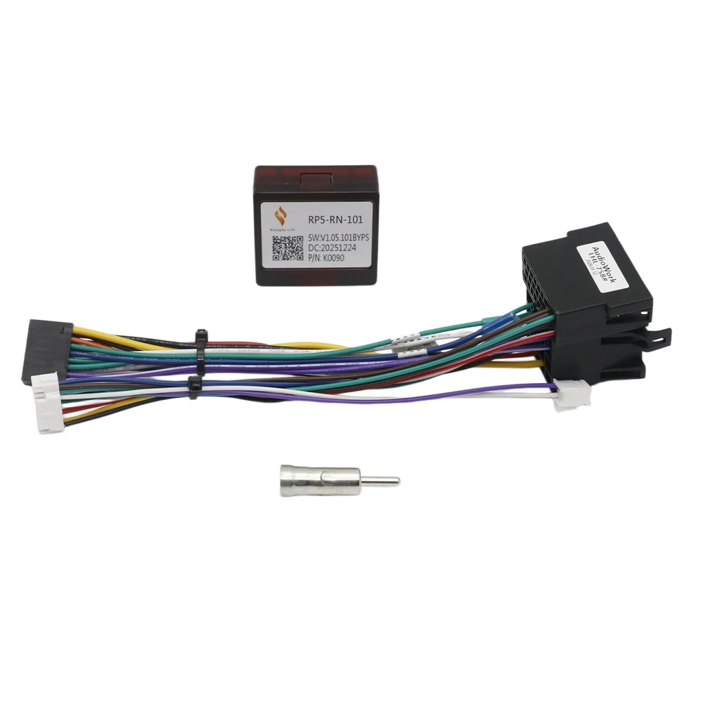 For Renault Logan Sandero Duster 16 Pin CANBUS Decoder Harness RP5-RN-101 Radio Power Adapter