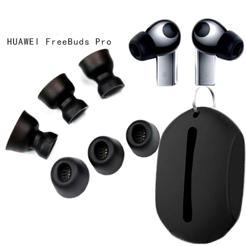 1Set Memory Foam Ear Tips For Freebuds Pro Eartips Earbuds Tips Anti-Slip Noise Canceling Dust Filter