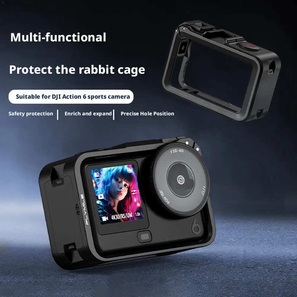 

Многофункциональный чехол для камеры DJI OSMO ACTION 6, пластиковая клетка для кроликов для DJI OSMO ACTION 6, защитный чехол