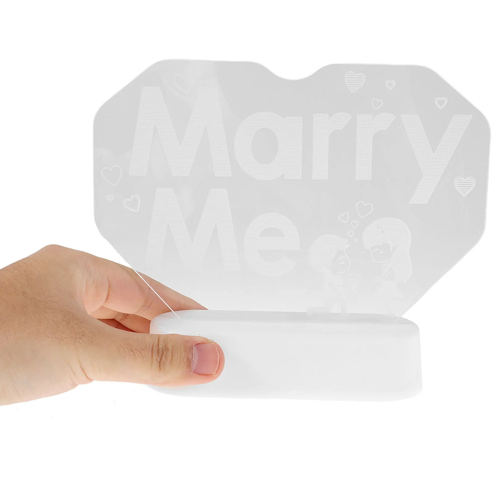 مصباح حروف رومانسي بإضاءة نيون من Marry Me لتقديم حفلات الزفاف وديكور عيد الحب على شكل حب لسطح المكتب