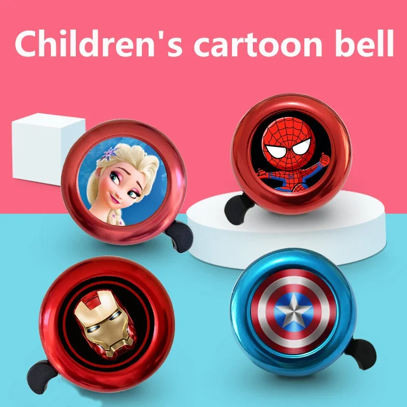 Marvel SpiderMan Bicycle Bell Cute Children MTB Bike Safe Warning Alarm Cycling Handlebar Bell Bicycle Horn Cycling Accessories - view 2