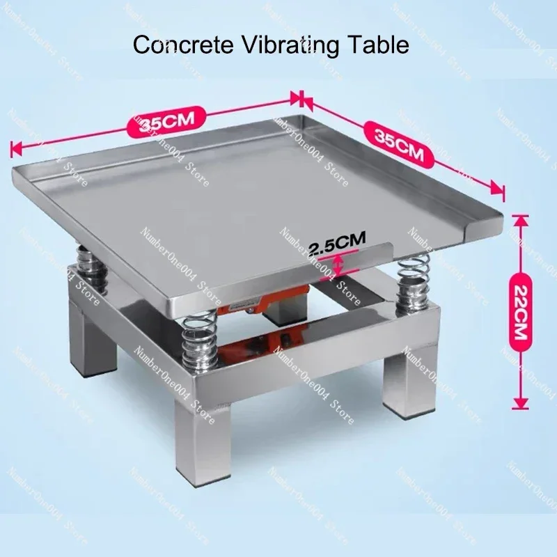 Stainless Steel Mini Vibration Table 3000rpm Concrete Vibrating Table Small Vibration Test Bench Test Block Vibration Platform