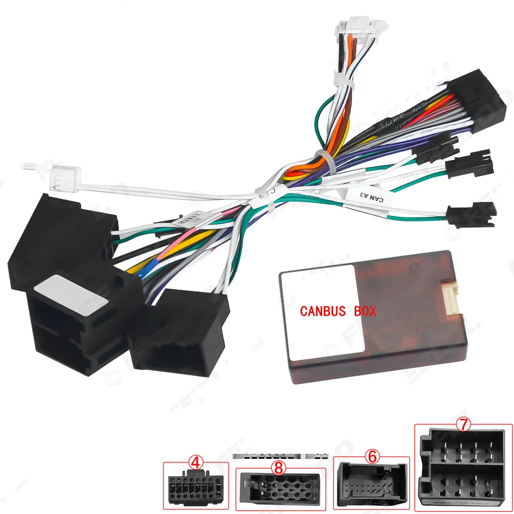 

For Mercedes Benz W209 W203 2001-2006 Car Android Radio Cable Power Connector Wire Harness Accessory