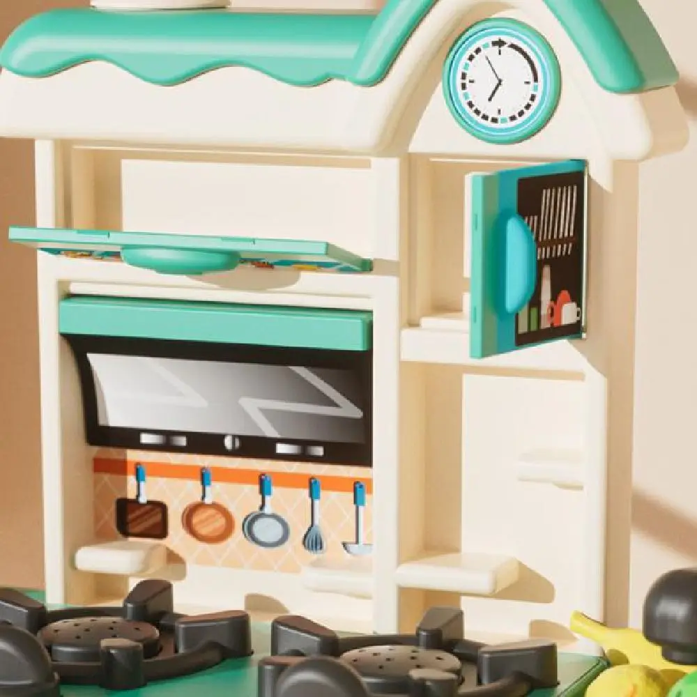 Juguetes de cocina de simulación creativa, juguetes coloridos Montessori para niños, juguete de cocina educativo DIY, juego de juguetes para té de la tarde