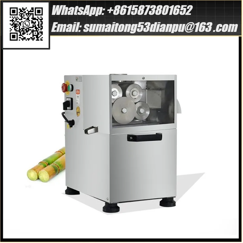 Quality Guaranteed Electricity Stainless Steel 4 Roller Sugarcane Juicer with Battery