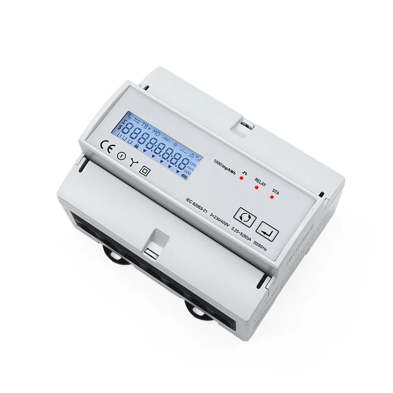 Tuya contatore elettrico trifase pagamento anticipato telecomando consumo energetico bidirezionale Kwh Meter RS485 MODBUS