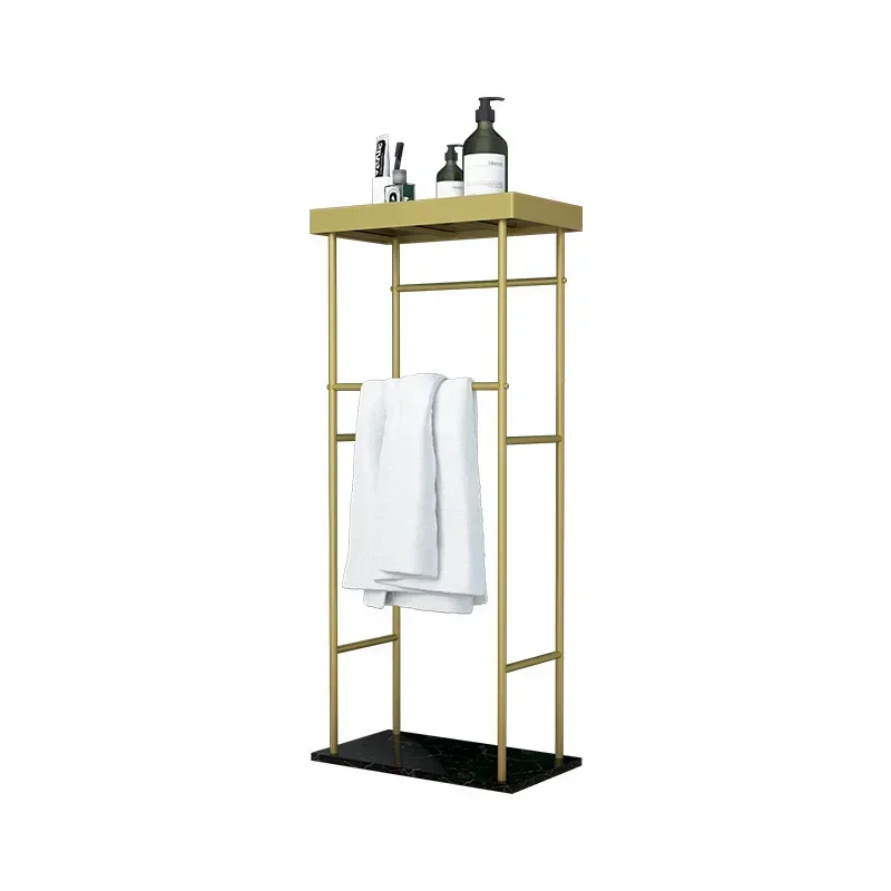 

Bathroom storage rack Nordic minimalist towel and towel rack Bedroom and living room hanging rack without punching