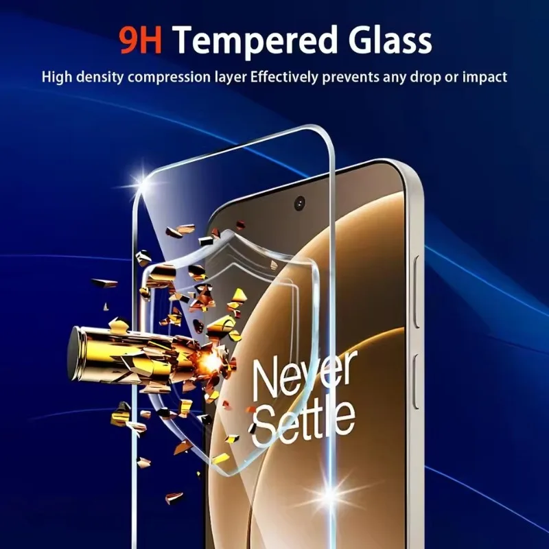 6IN1 عدسة + واقي شاشة زجاجي أمامي لهاتف OnePlus 15 واقي عدسة الكاميرا 9H من الزجاج المقسى المضاد للخدش أفلام خالية من الفقاعات