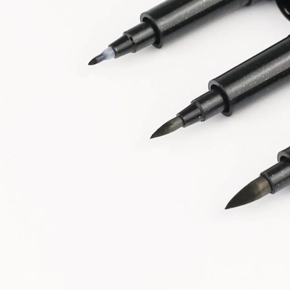

4Pcs Calligraphy Brush Pens Different Pen Point Sizes Water-Based Ink for Chinese Calligraphy Writing Lettering Markers